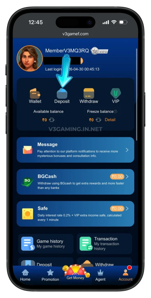 V3-GAME-DEPOSIT