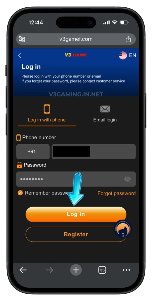 V3-GAME-LOGIN